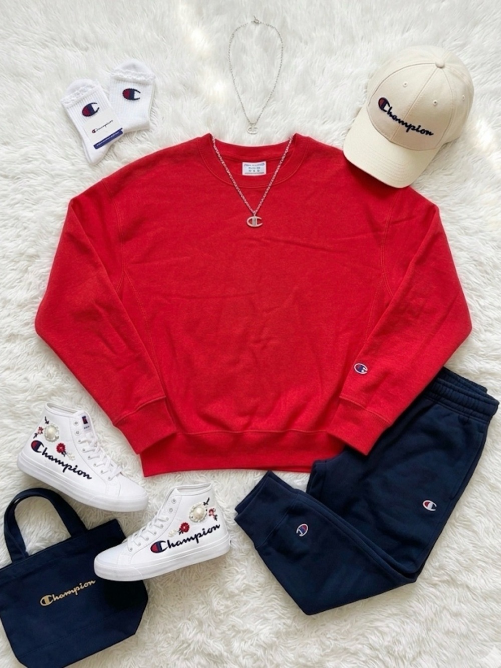 Reverse Weave Crewneck Sweater